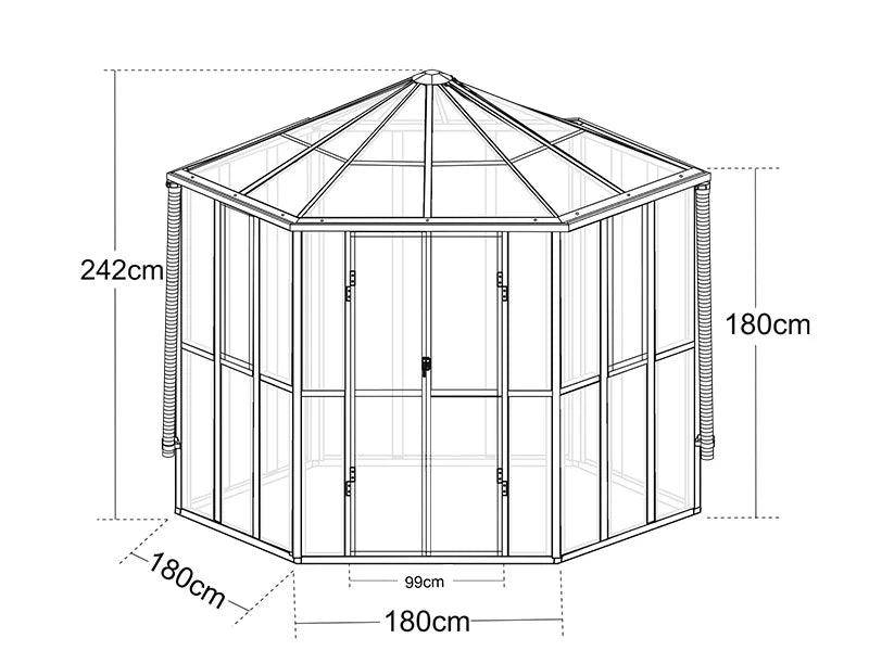 Orangery Hexagonal Spacious