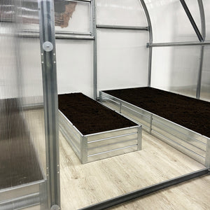Raised Bed Set for 9.8 ft Wide Greenhouse 4