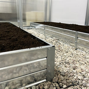 Raised Bed Set for 7.7 - 8.2 ft Wide Greenhouse 4