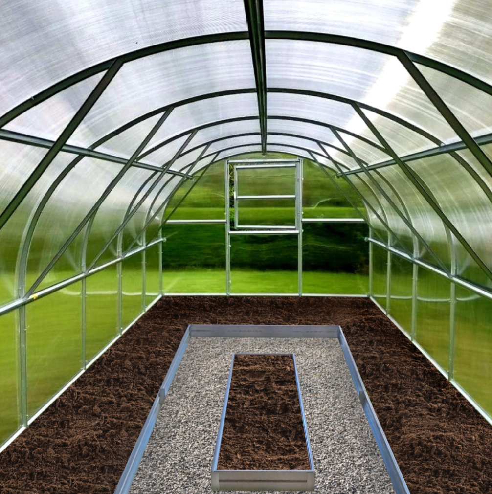 U-Shape Greenhouse Path Border System