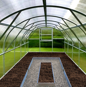 U-Shape Greenhouse Path Border System 1